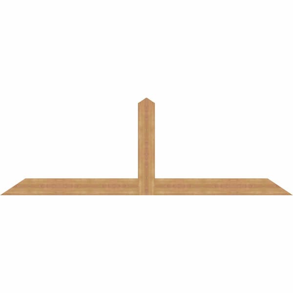 Ekena Millwork Portland Smooth Timber Gable Bracket, Western Red Cedar, 96"W x 32"H x 1 1/2"D x 5 1/2"F, 8/12 Pitch GBW096X32X0206POR00SWR - main